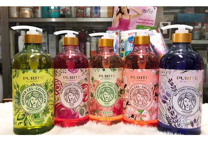 Sữa tắm Purite by Provence 850ml tặng chai 250ml