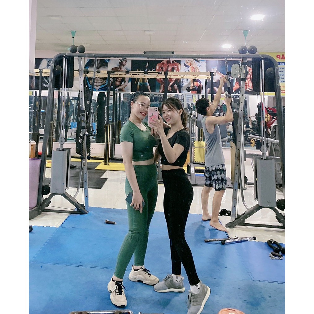 BÁO GIÁ ĐỒ TẬP GYM NỮ ADIDAS | Shopee Lazada Sendo Tiki mới nhất 60 Đồ tập gym nữ bộ tập gym nữ dáng đẹp quần dài áo có tay chất vải co giãn thấm hút mồ hôi tốt(cộc tay)