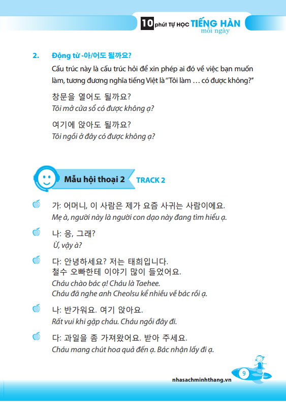 10 PHÚT TỰ HỌC TIẾNG HÀN MỖI NGÀY