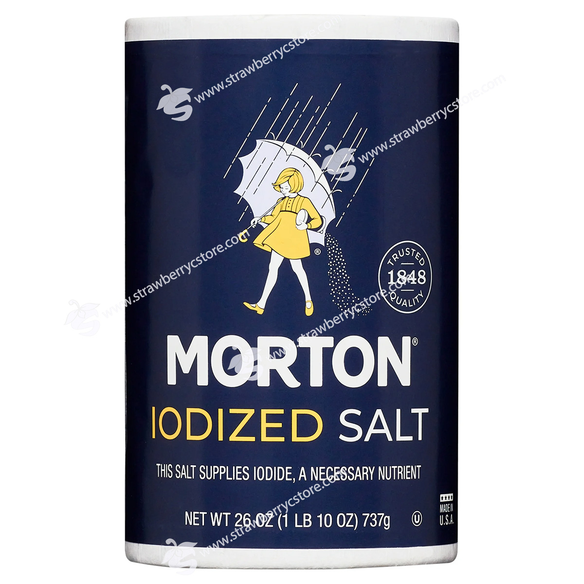 Muối i-ốt morton , hộp 737g