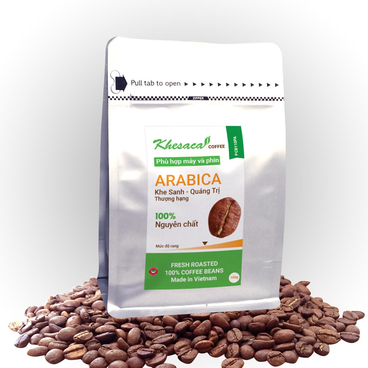 [HCM]Cafe nguyên chất rang mộc Arabica Khesaca Coffee - 100gr - CB210PC