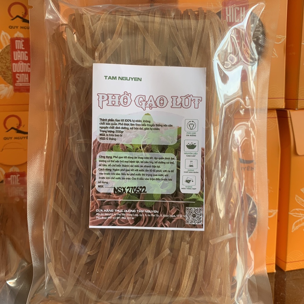 Phở Gạo Lứt hữu cơ túi 200gr