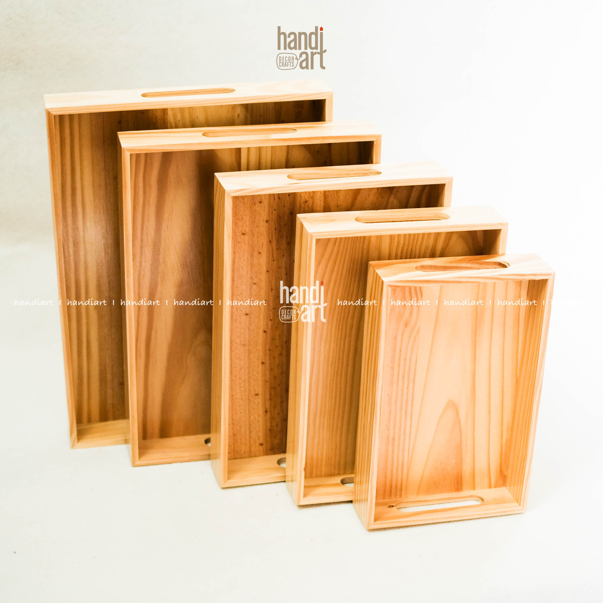 Khay gỗ đựng đồ ăn, khay gỗ tay cầm