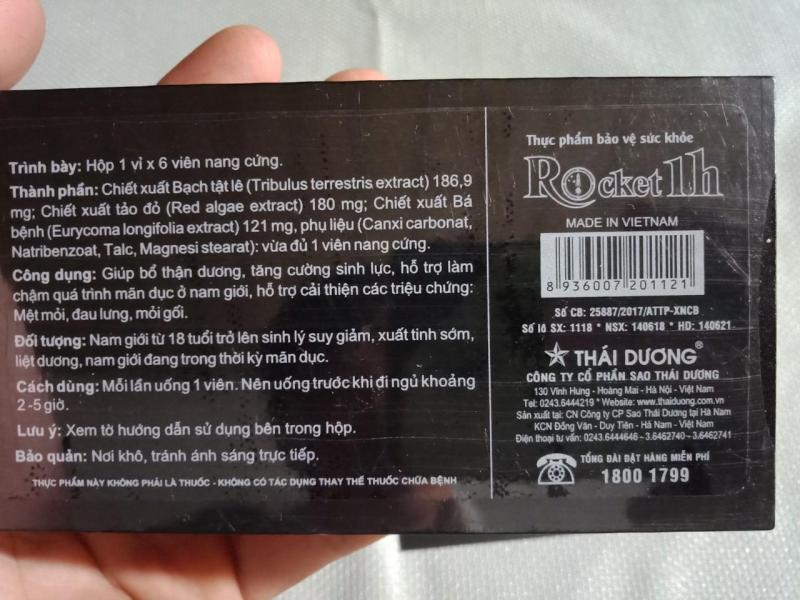 2 viên rocket 1h hỗ trợ tình dục nam (Có che tên sản phẩm) -sieuthi18 tốt nhất