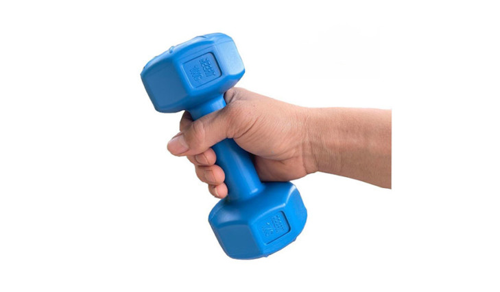 [Ready stock] 10kg plastic dumbbell (blue)
