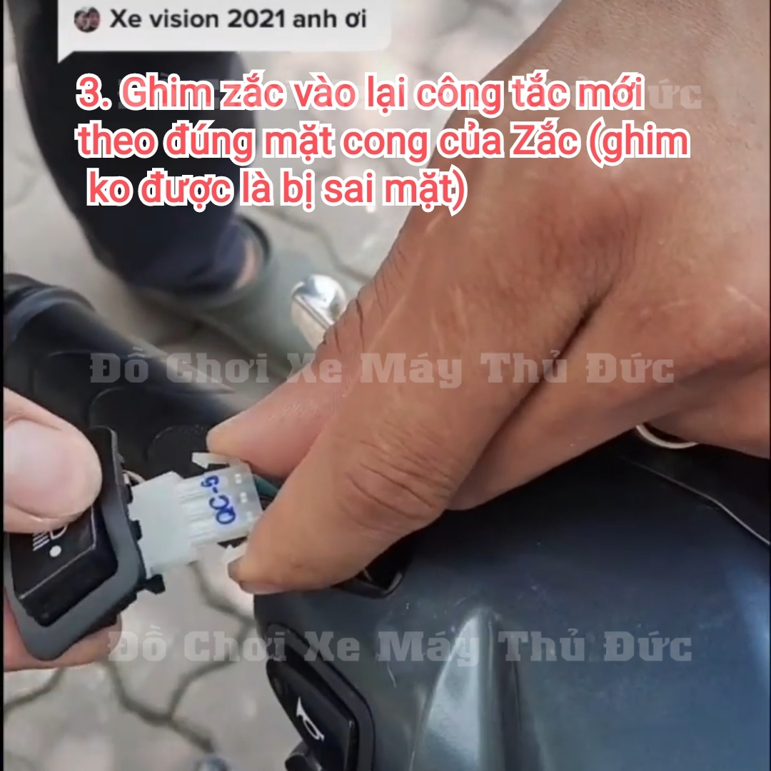 Công Tắc Tắt Đèn Pha Xe Wave, Vision 2021