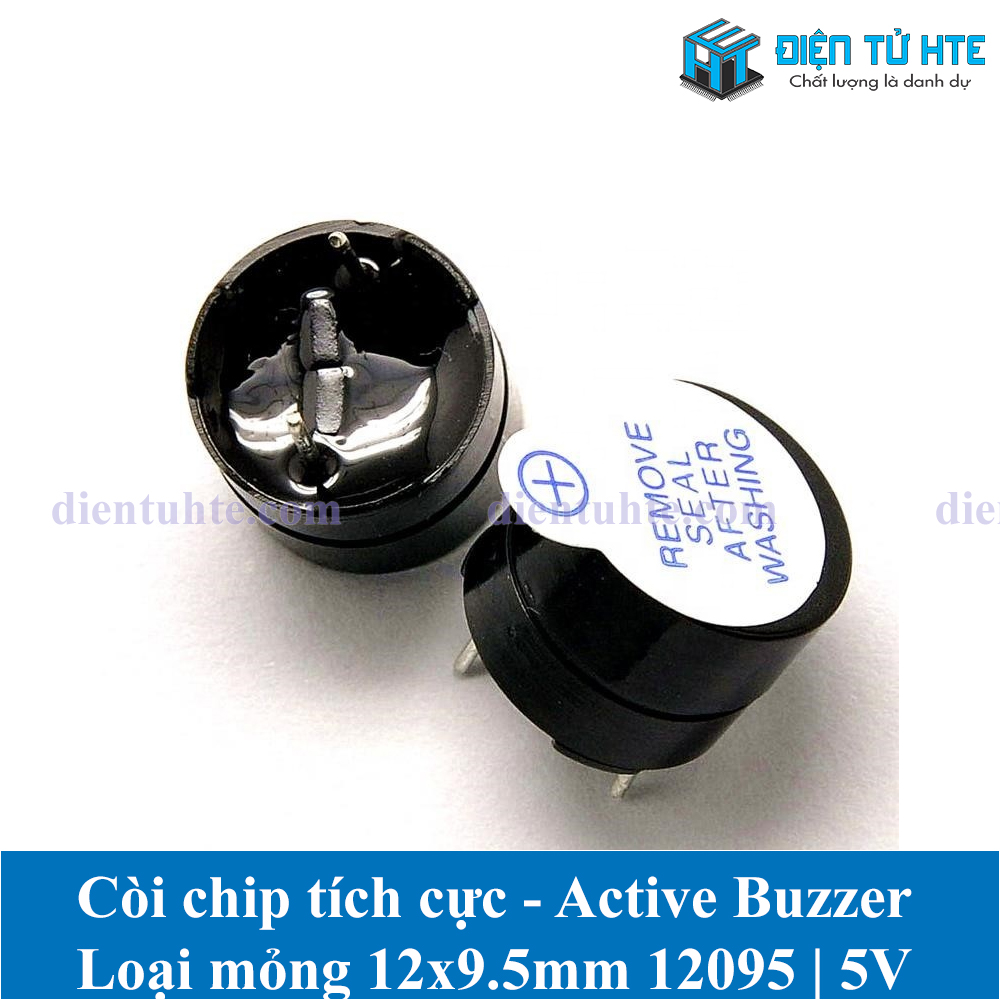 Combo 5 Còi chip tích cực Active Buzzer 12095 12x9.5mm TMB 3V 5V 12V