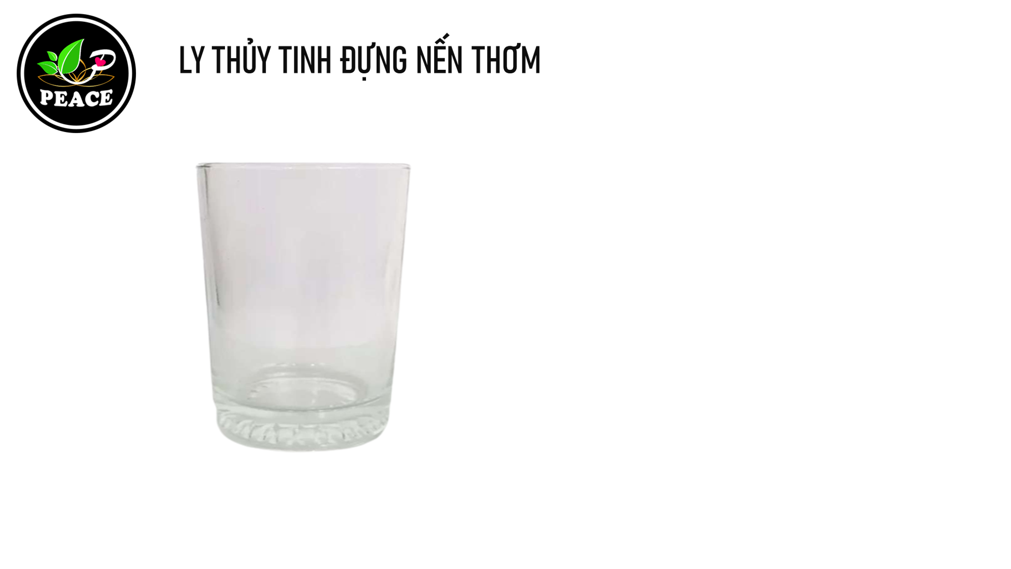 Ly thủy tinh đựng nến thơm 125ml