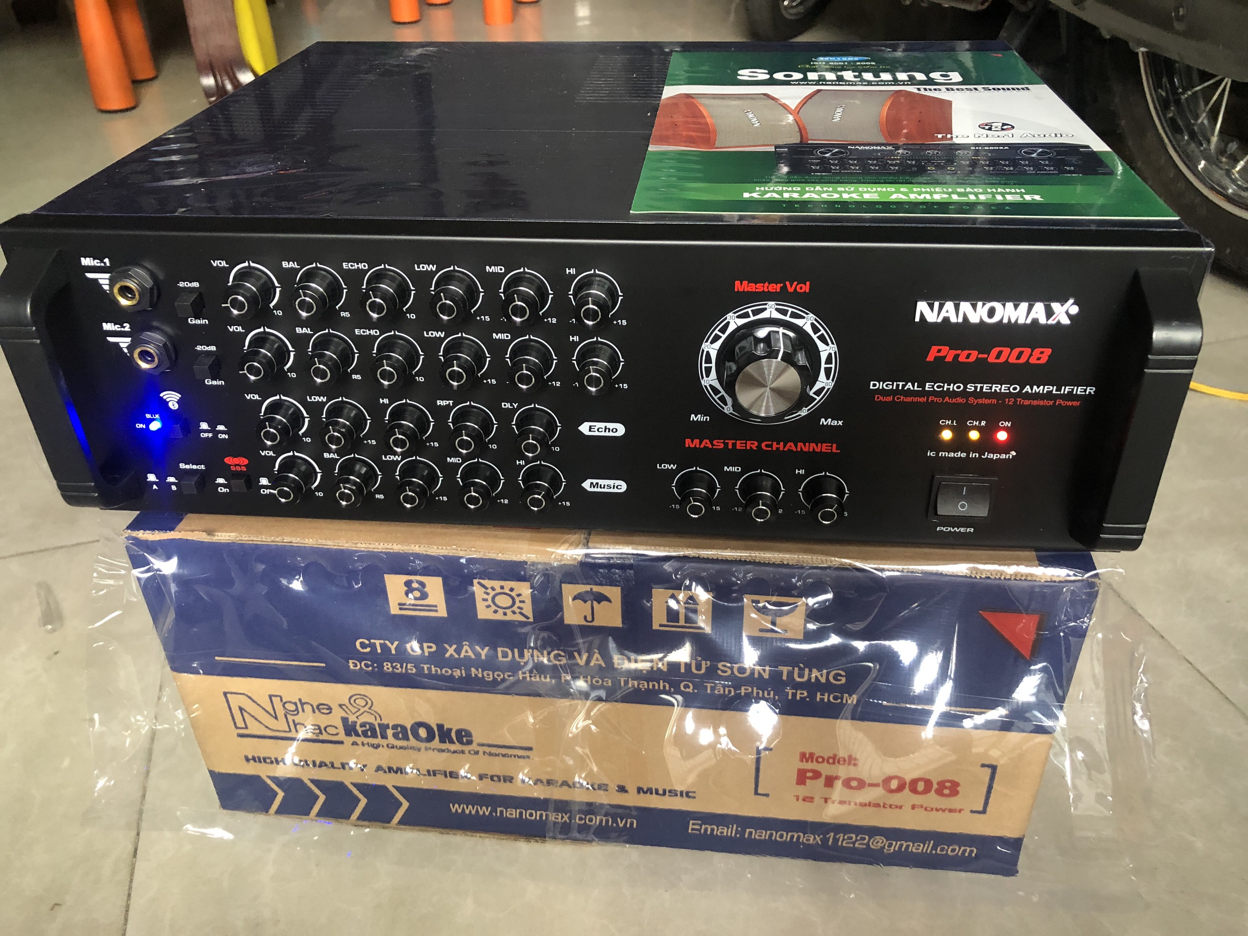 Amply Nanomax Pro-008 chay 12 sò Japan Cs 820W