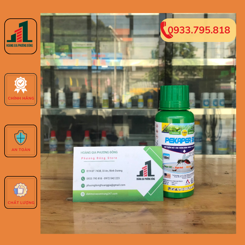Thuốc diệt muỗi hiệu quả Pekaper 50EC - chai 100ml