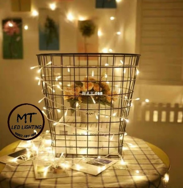 ĐÈN LED DÂY VÀNG KO CHỚP TRANG TRÍ NOEL ~8 M