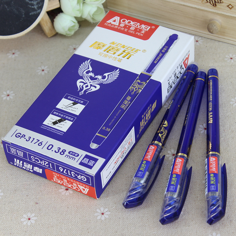 Bút bi nước xóa được hộp 12 cây