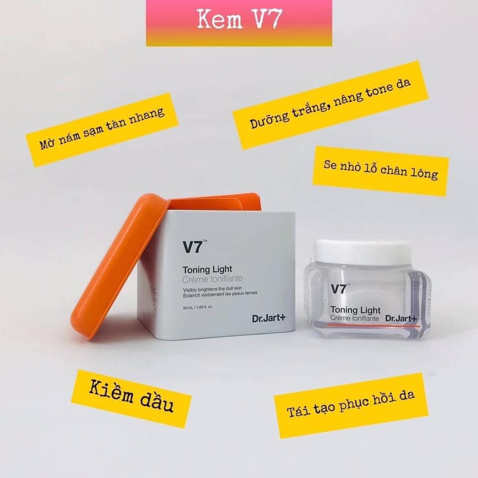 Kem Dưỡng Trắng Da V7 Hàn Quốc Toning Light