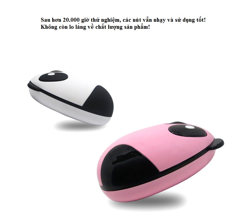 Chuột Không Dây Mini Panda Mouse - PHÍM CHUỘT 365