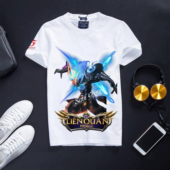 Áo Liên Quân Mobile Cotton Màu Trắng - Ngộ Không siêu việt