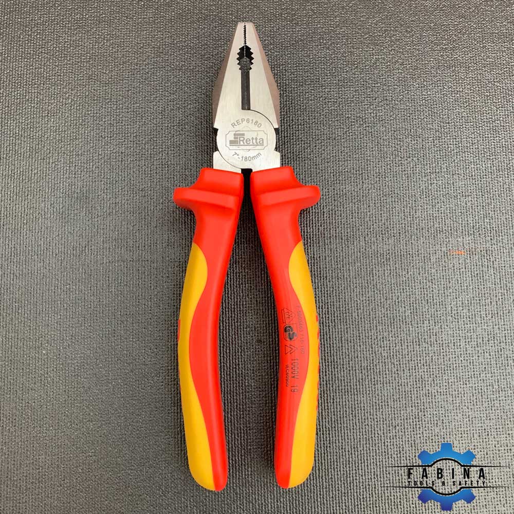 [HCM]Kìm đa năng cách điện 180mm 1000V Retta - REP6180