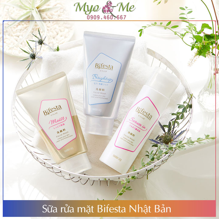 Sữa rửa mặt Bifesta Nhật Bản (Brightup/Moist/Serum in)