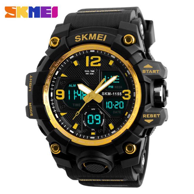 Đồng hồ nam giá rẻ- Đồng hồ nam điện tử thể thao skmei 1155B - siêu chống nước (M Chọn màu)
