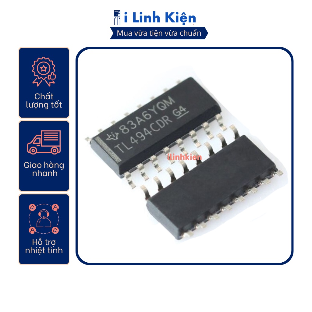Ic chức năng tl494 tl494cdr sop-16 chính hãng ti chất lượng cao