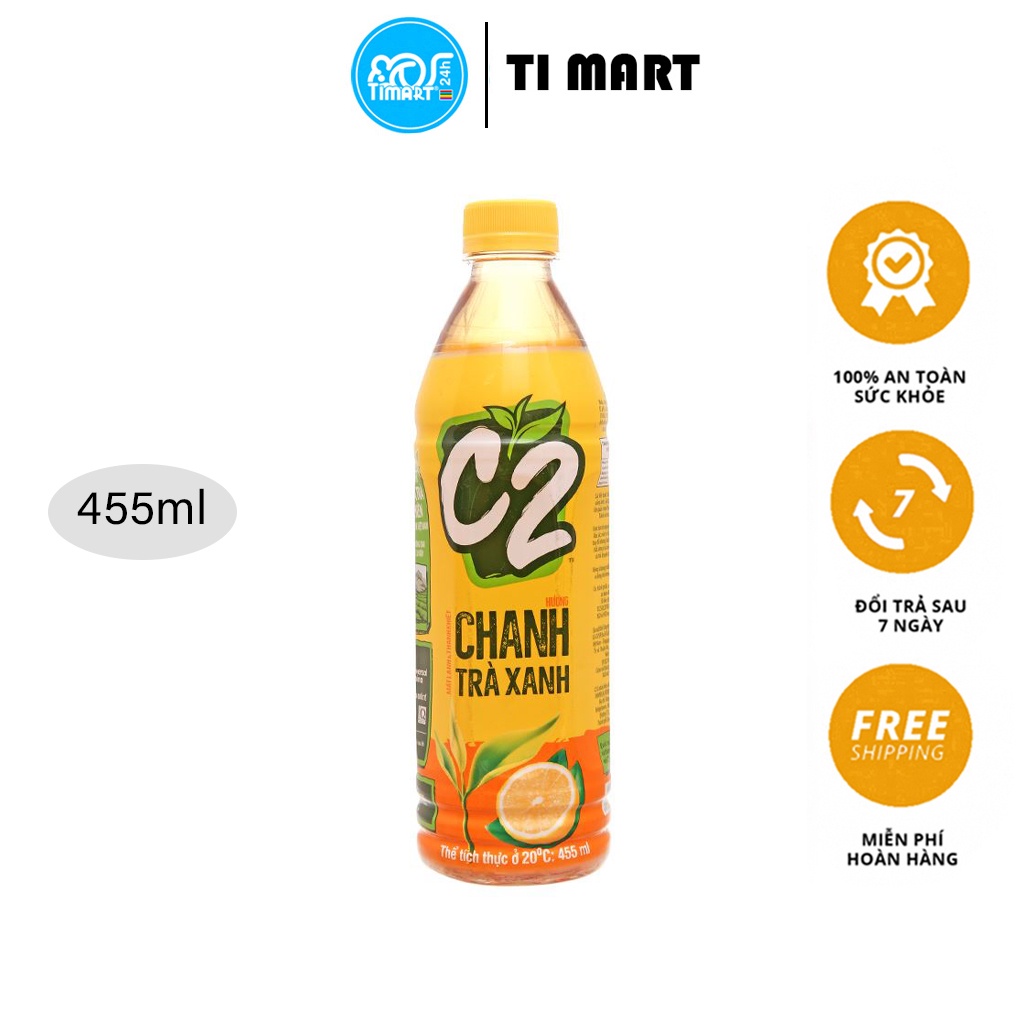 [TI MART] Thùng 24 chai hồng trà đào C2 455ml