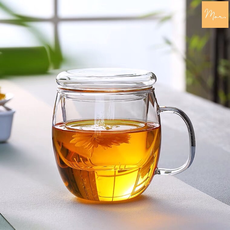 Cốc Pha Trà Thủy Tinh - 350Ml (Kèm Lõi Lọc Trà)
