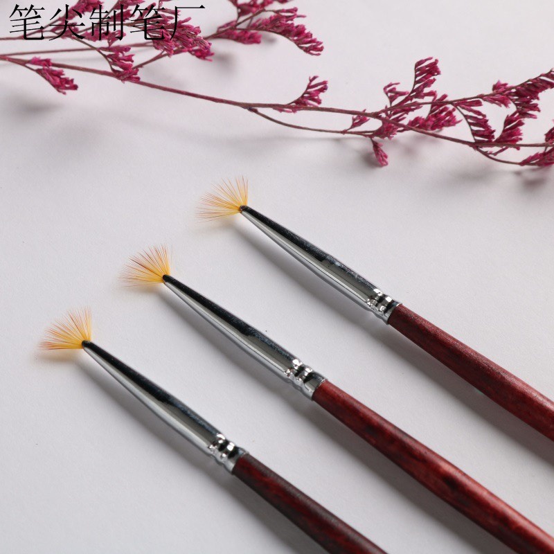 Cọ quạt nail cán gỗ cọ quét nhũ omber chuyên dụng để vẽ móng