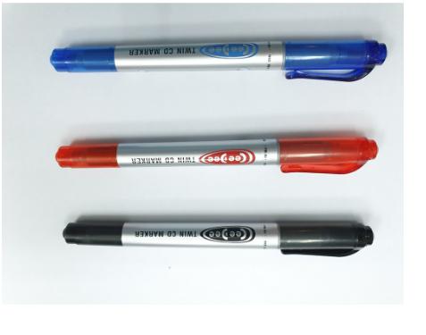 Bút CeeDee twin marker lông dầu Thiên Long 2 đầu PM-04 ( combo 3 cây ,3 màu )