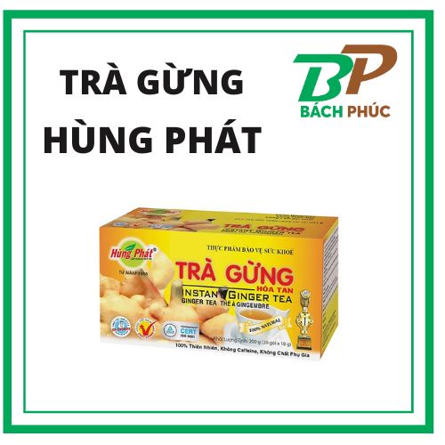 Trà gừng hòa tan hùng phát 200g
