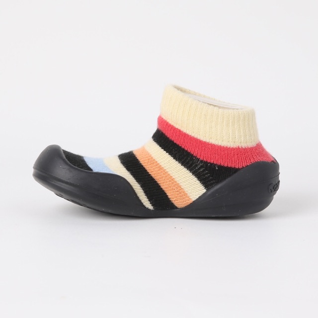 [Chính hãng Ggomoosin] Giày tập đi cho bé cưng Rainbow black
