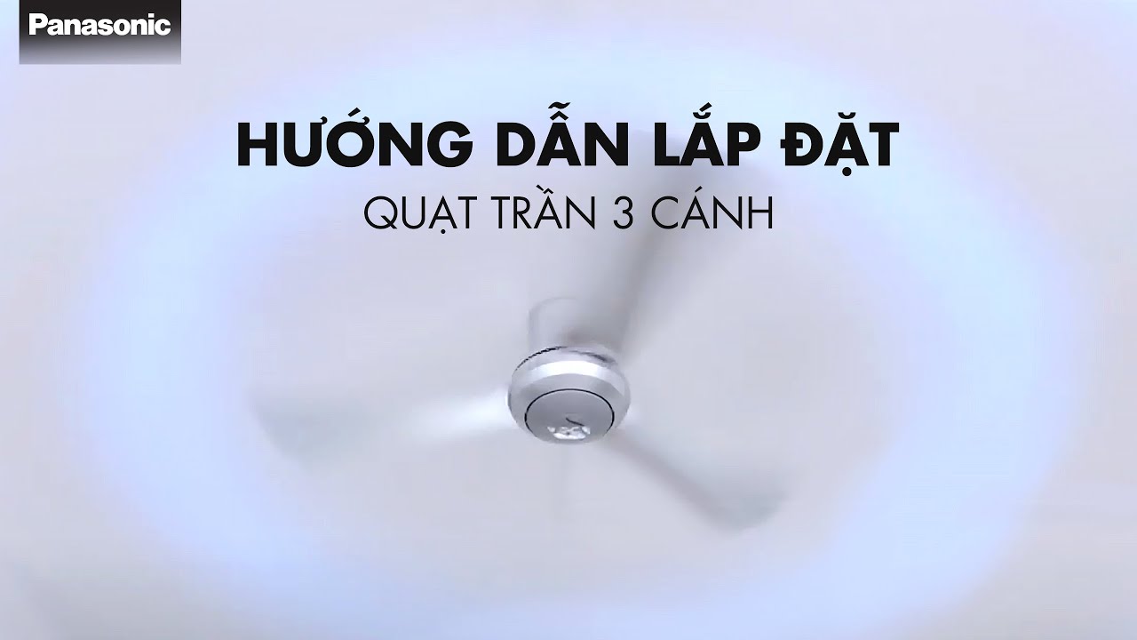 Quạt trần 3 cánh Panasonic F-48CZL (TI 14CM .LẮP CHO TRẦN THÂP )