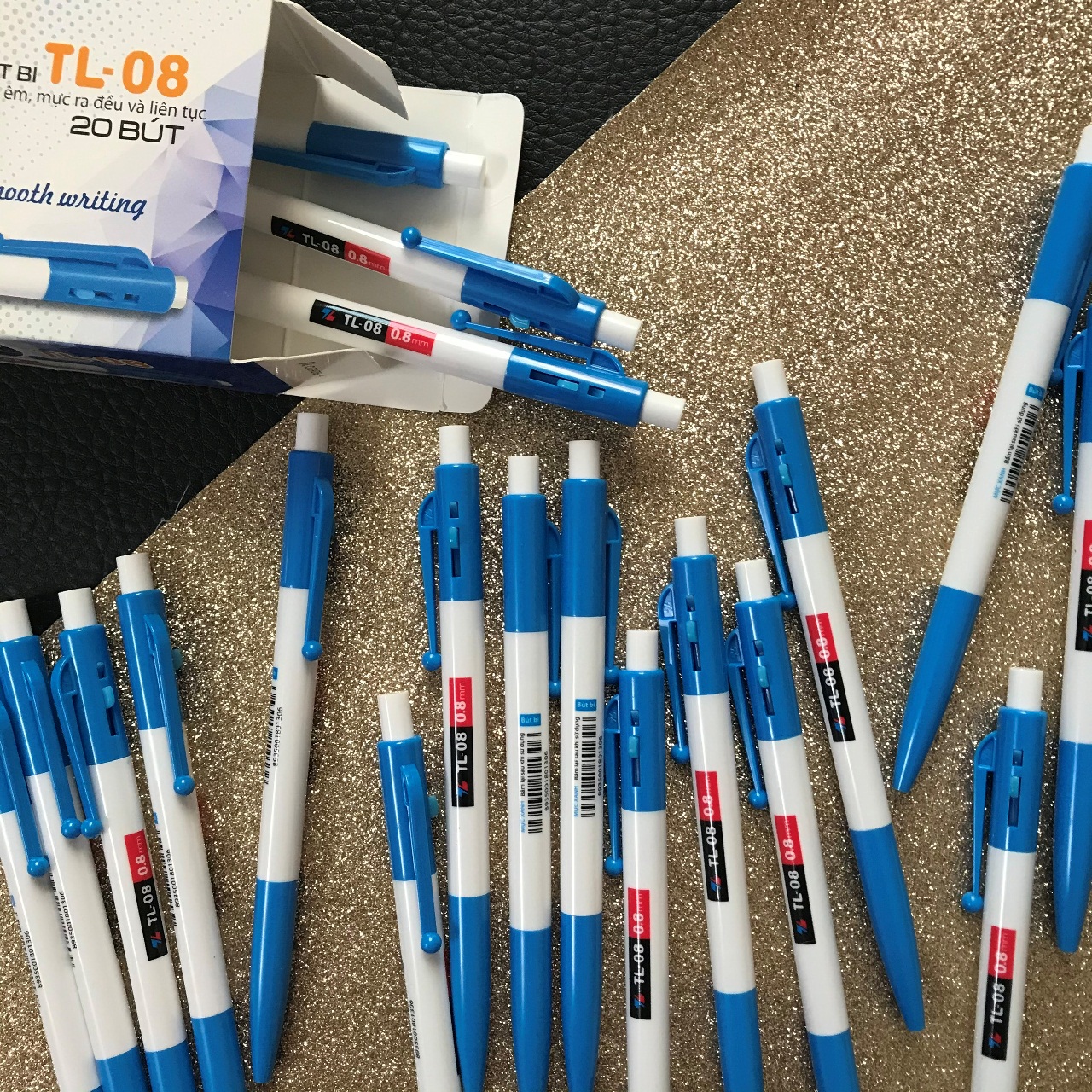 [HCM]Hộp Bút Bi bấm TL-08 [20 bút]