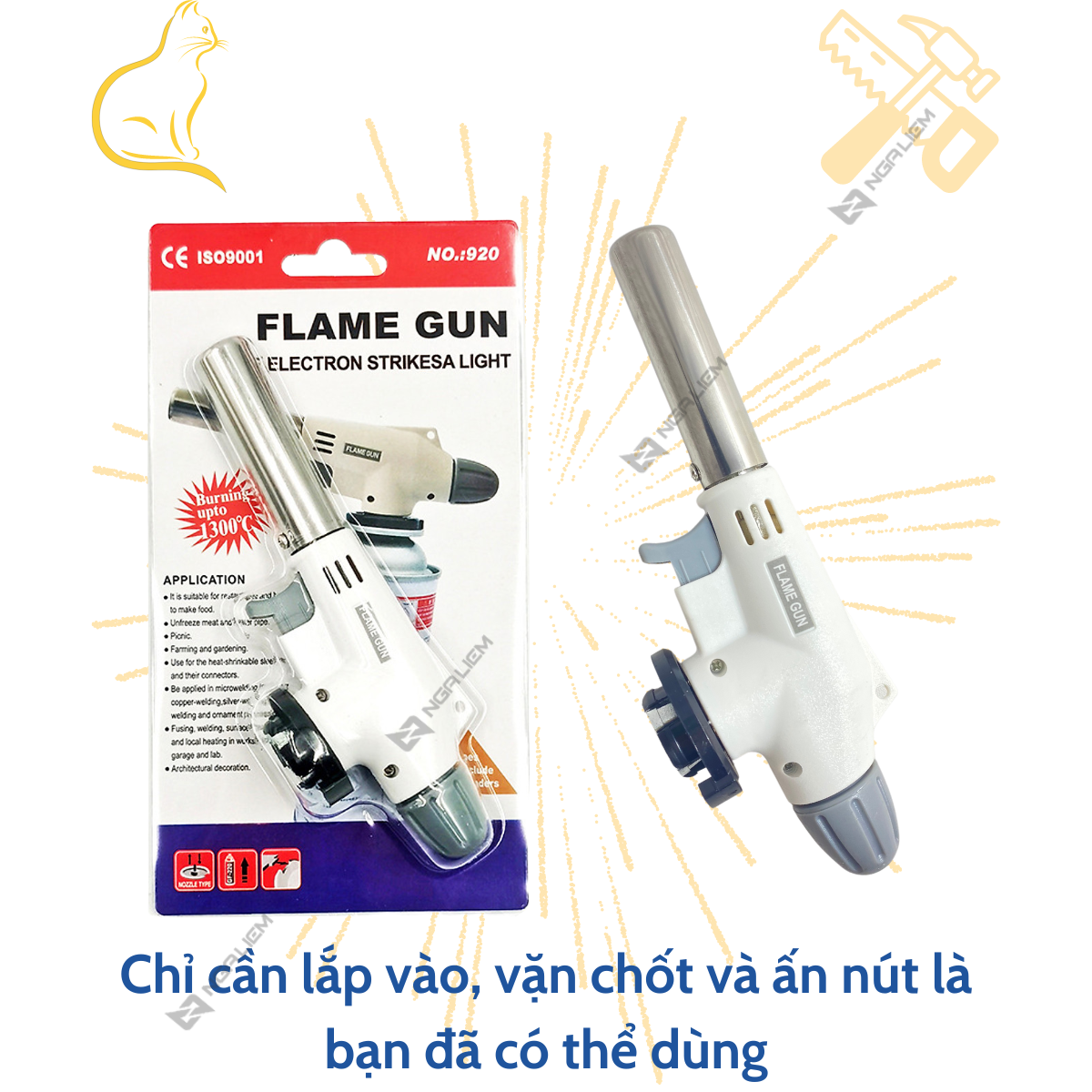 Khò Ga No.920 Trắng Flame King Tools [Hàng Giá Siêu Tốt]