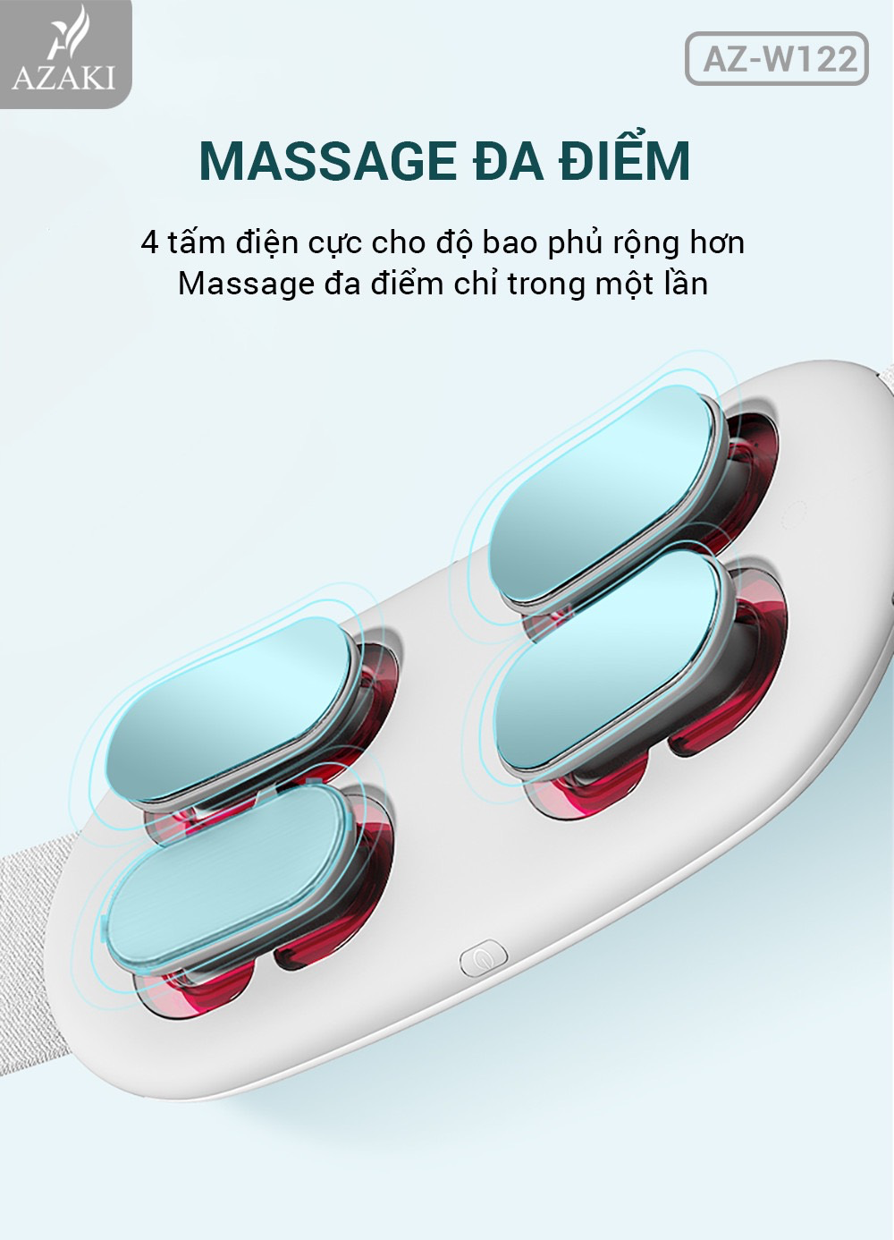 Máy Massage Lưng & Bụng Azaki W122