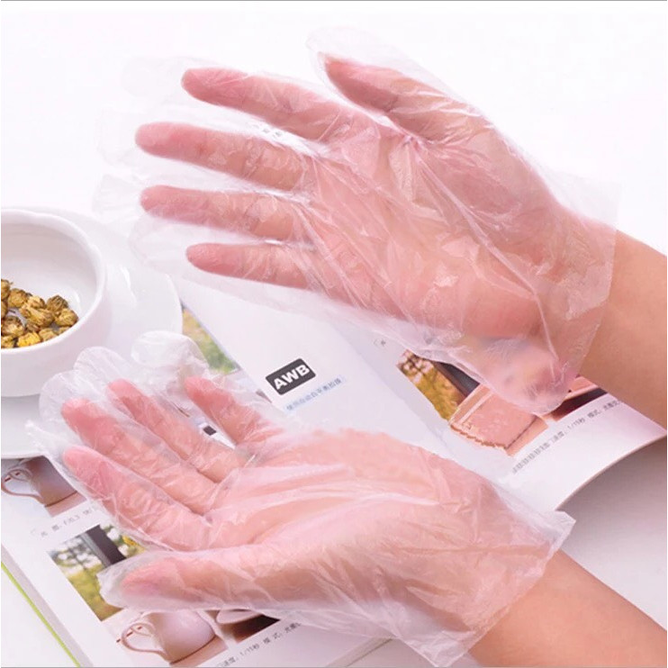 Set 100 Găng Tay Nilon Dùng 1 Lần Tiện Dụng