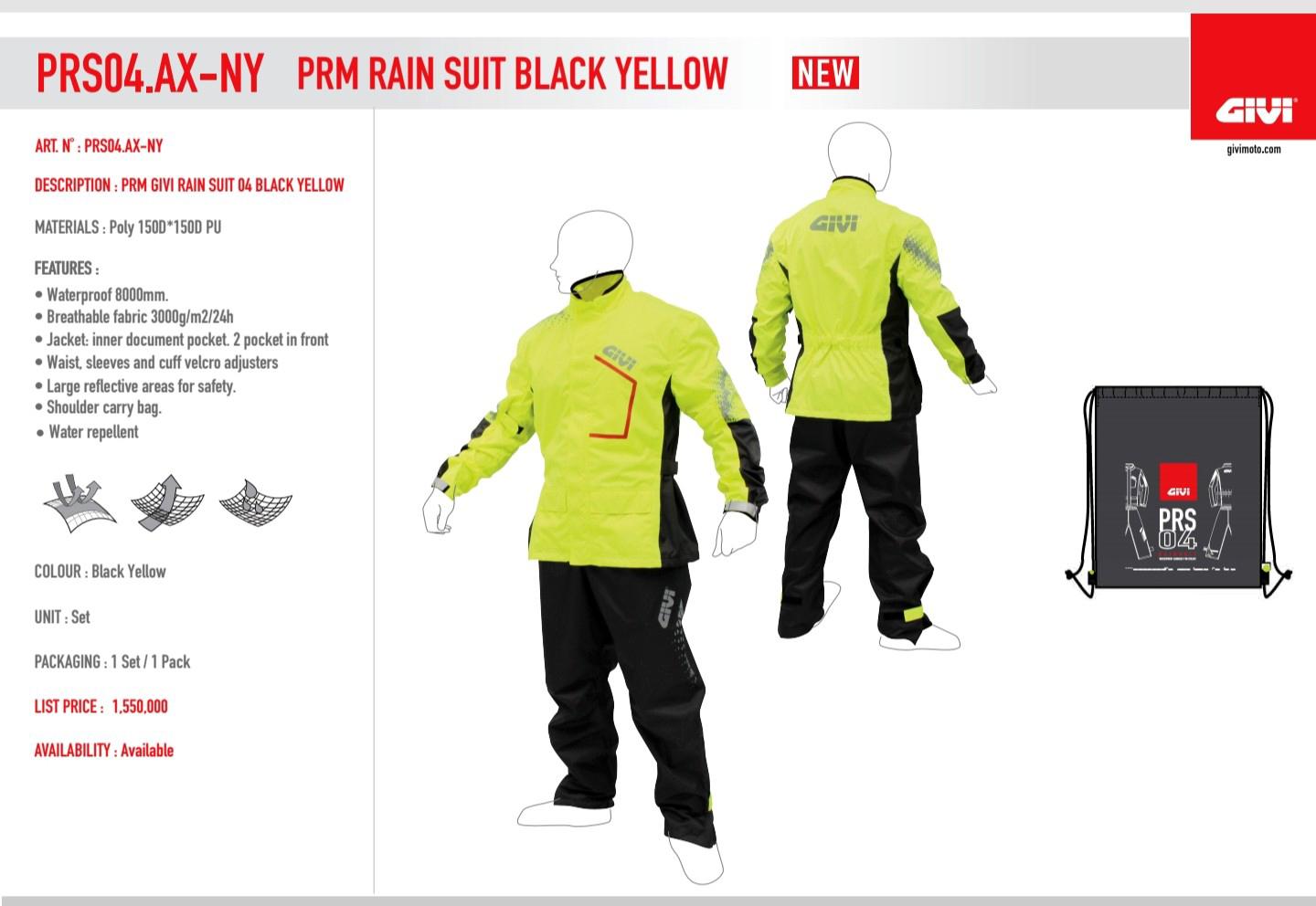 Áo Mưa Bộ Givi PRS04 AXNY - Chuyên Phượt
