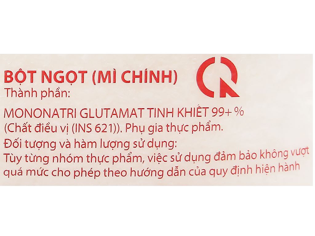 Bột ngọt (hạt lớn) Ajinomoto/(hạt nhỏ) Vedan gói (1kg)