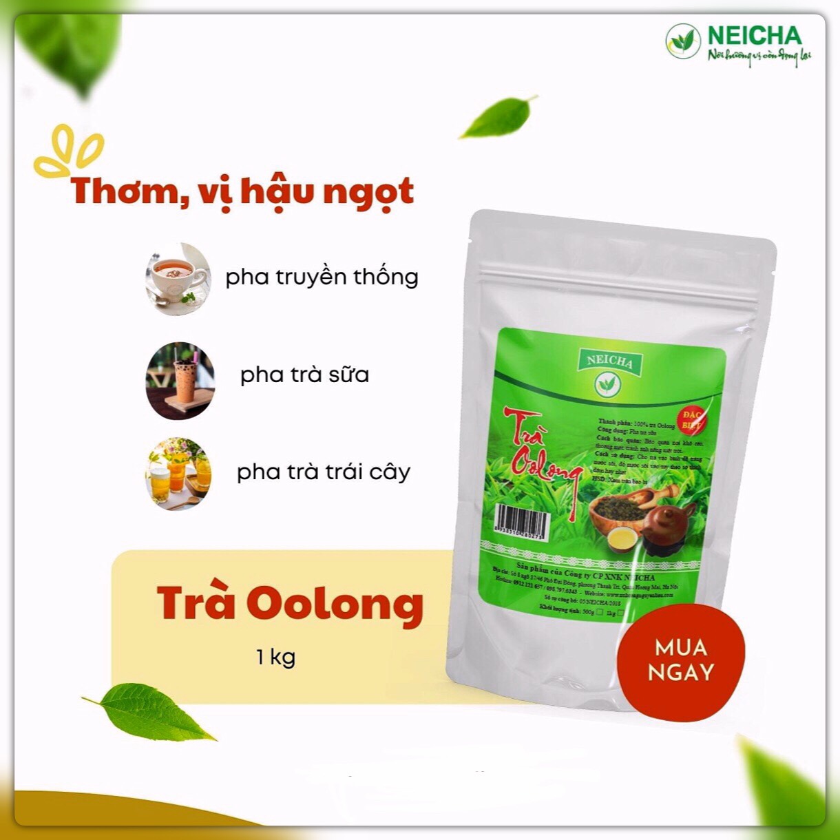 Trà oolong thượng hạng. nguyên liệu pha chế trà sữa,trà hoa quả thơm ngon đặc biệt.