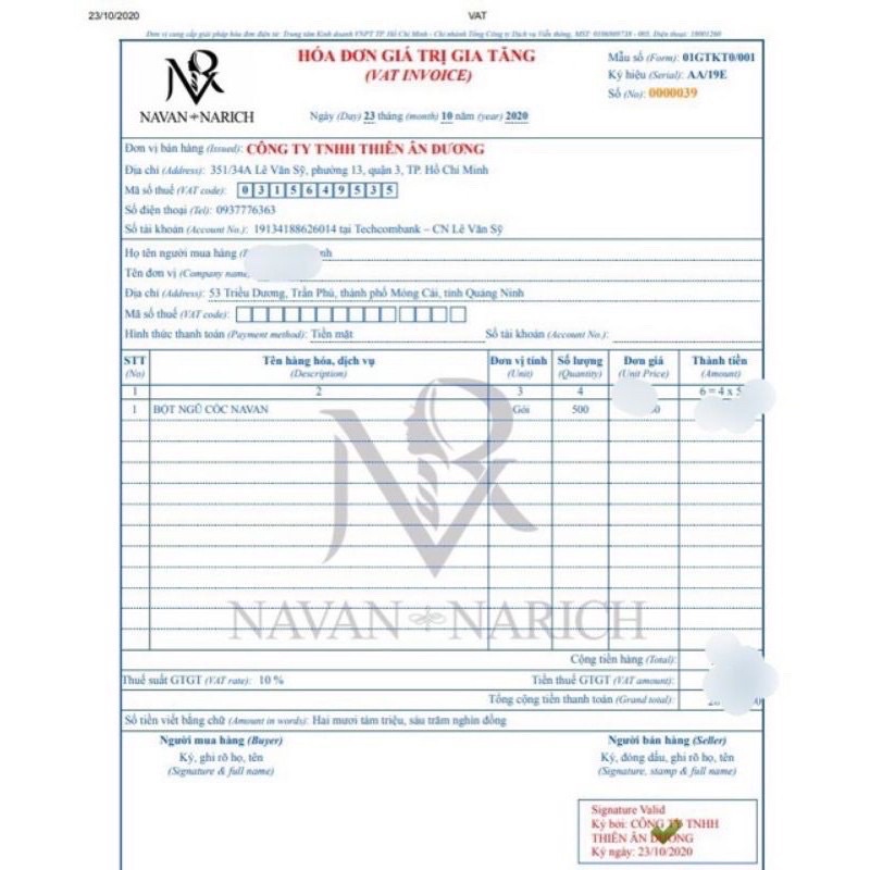 ngũ cốc navan chính hãng