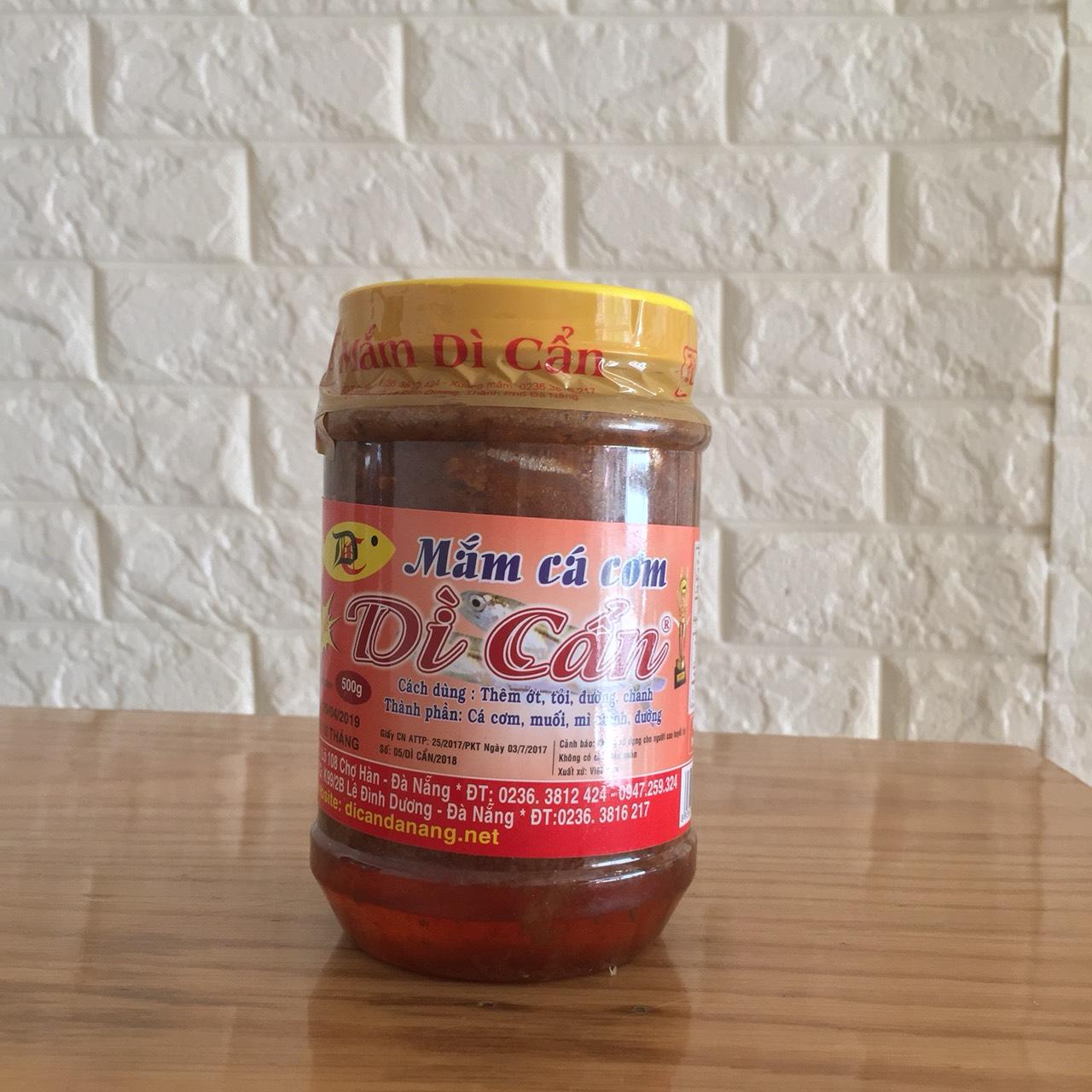 HCM - Mắm Cá Cơm Dì Cẩn Đặc Sản Đà Nẵng hủ 500g