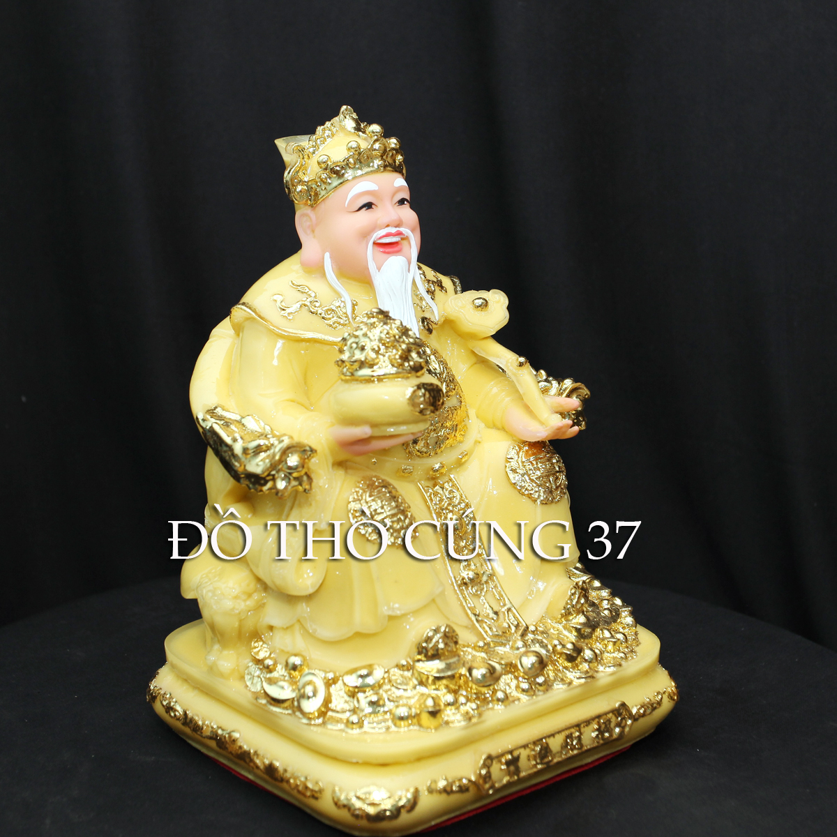 [ CAO 20 CM ] THẦN TÀI THỔ ĐỊA MÀU VÀNG [COMPOSITE + BỘT ĐÁ  ]