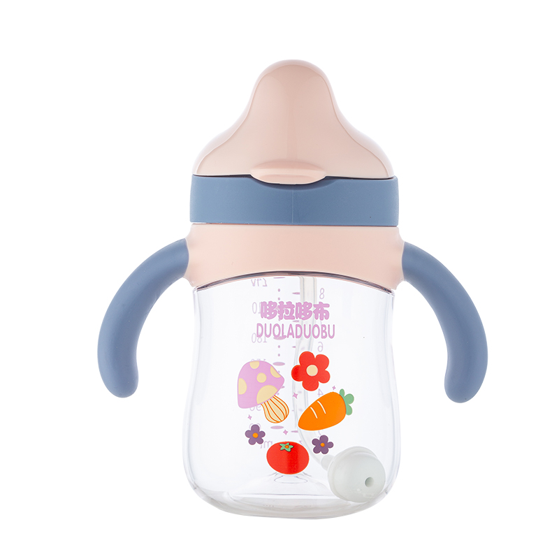 Cốc uống nước mỏ vịt trẻ em, cốc uống nước mỏ vịt miệng rộng, cốc uống nước hình mỏ vịt có tay cầm, chất liệu tritan