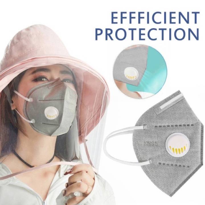 Khẩu trang than hoạt tính 5 lớp tiêu chuẩn pm2.5 lọc không khí kháng khuẩn có van thở cam kết hàng đúng mô tả chất lượng đảm bảo an toàn đến sức…