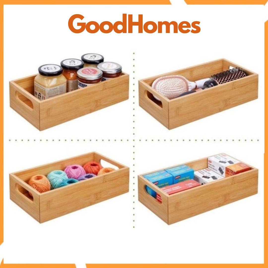 Khay gỗ tre đựng đồ đa năng