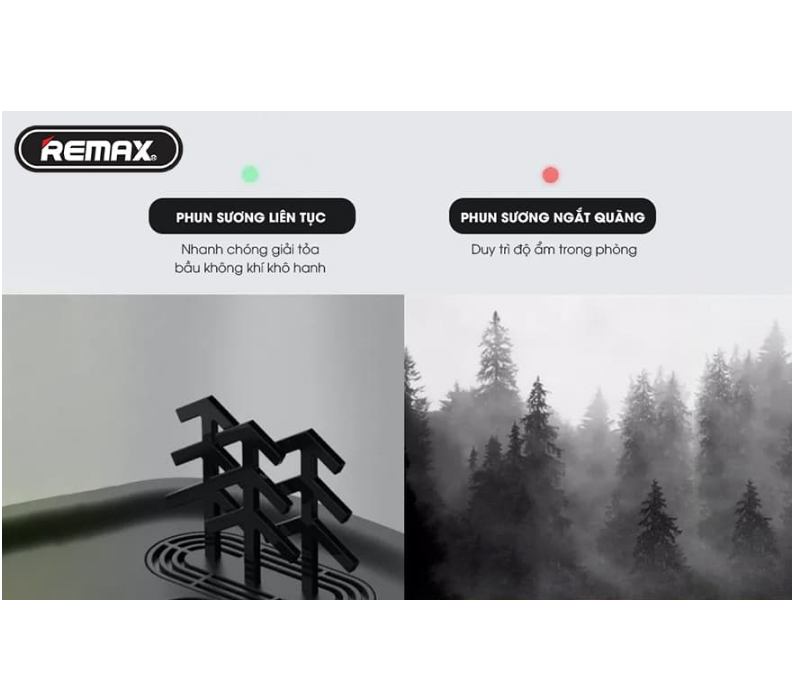 [HCM]Máy Tạo Độ Ẩm Để Bàn Remax Rl-Hm01 Black Forest Series