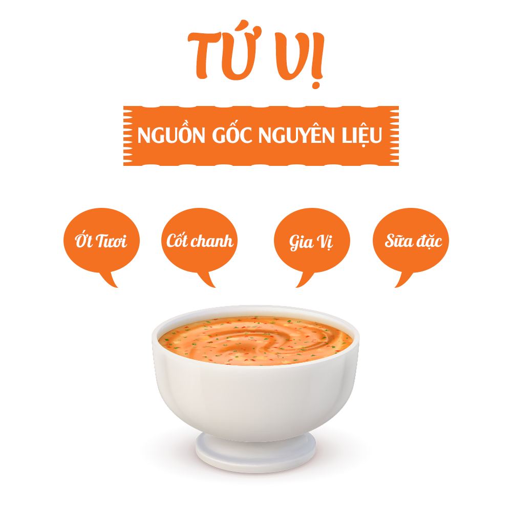 Nước chấm hải sản lẩu thịt nướng Tứ Vị Xanh