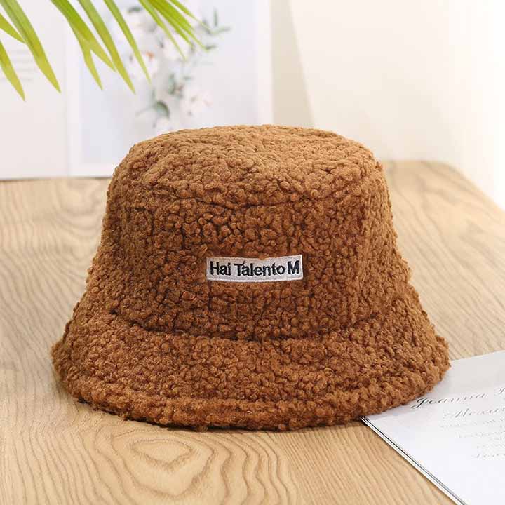 [SẴN]-☘ Mũ nón bucket lông cừu Ulzzang 01