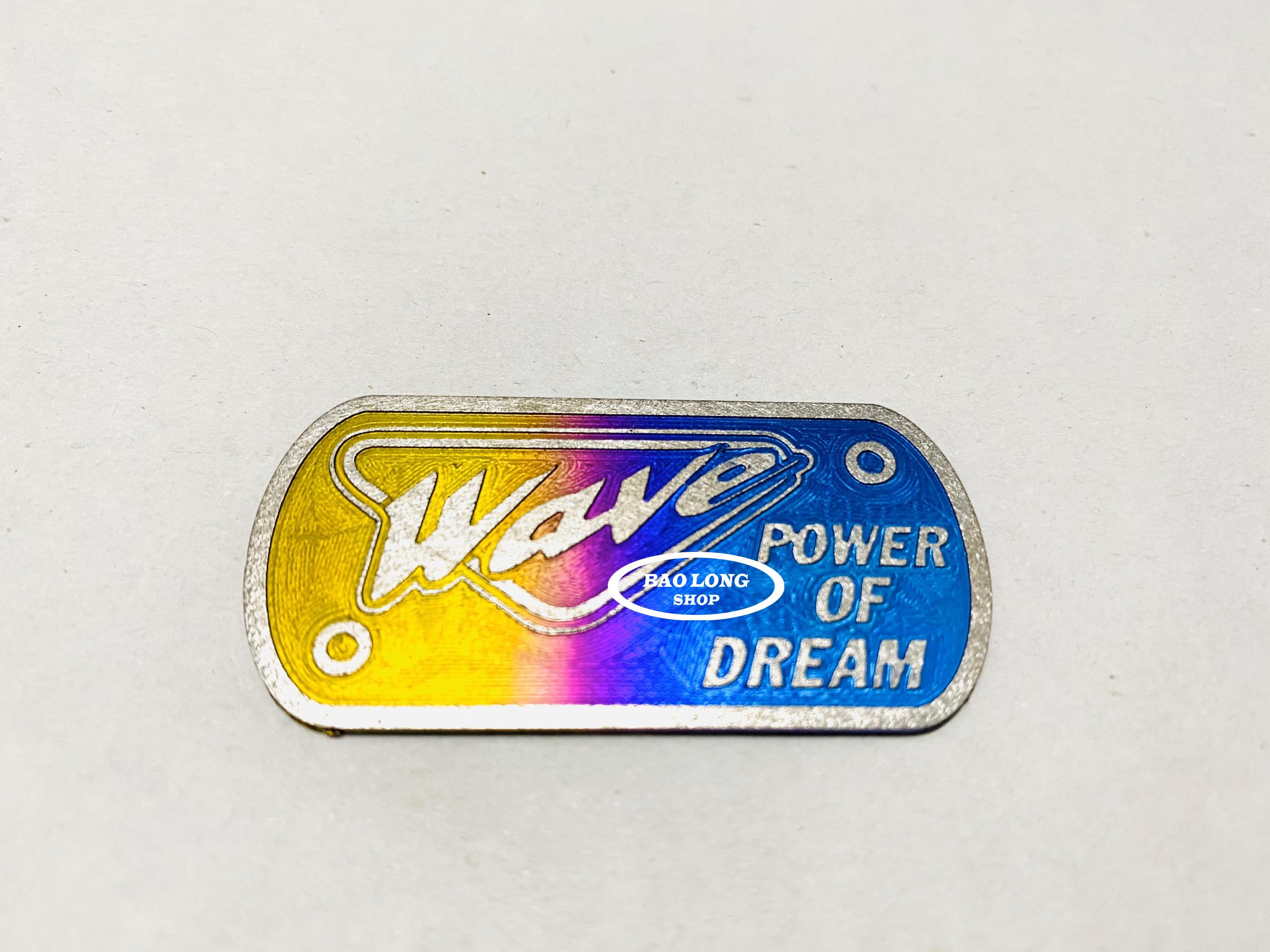 Tem Titan Gr5 gắn nắp dầu Wave (100%titan)