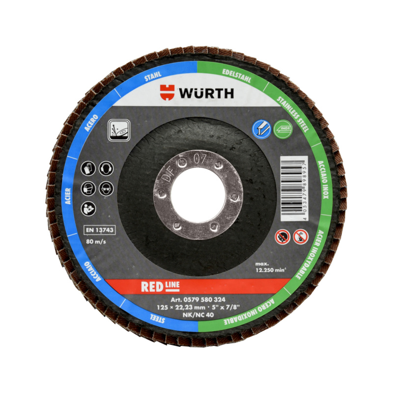 Wurth Đĩa Nhám Xếp Sr-Br16,00-G80,G120-D100Mm