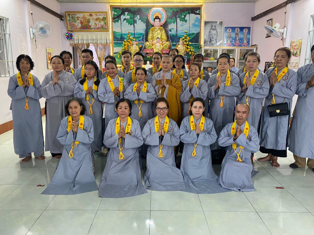 Bán chạy - Áo tràng phật tử ( Vải kate) Nam & Nữ