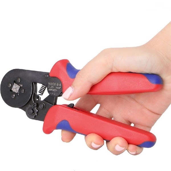 Kìm bấm cos đầu dây điện 0.25-6mm² kìm  bấm cos tròn 4 cạnh và 6 cạnh